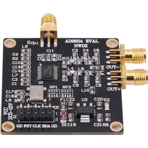 1Pcs Signal Generator AD9834 DDS Signal Generator Module Sine/Triangle/Square Generator Frequency Generator