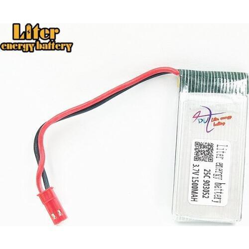 10pcs /lot 3.7V 1500mAH Central Church 887 remote control aircraft 903052 25c lithium battery Lipo battery GSP beauty Linda T05