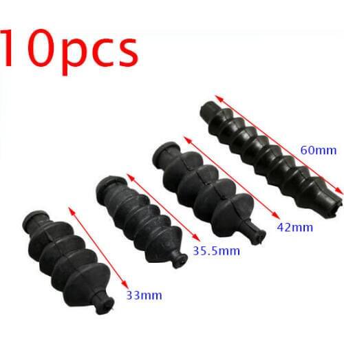 10PCS RC Boat Model Rubber Bellows Radio Box Servo Push Rod Seals Spare Part 33/35.5/42/60mm