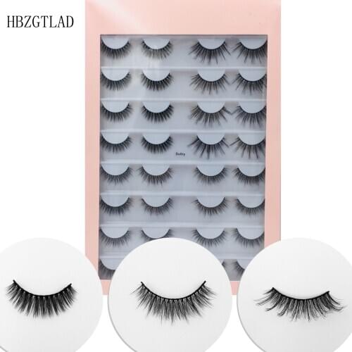 16 pairs Multipack Mink Eyelashes 3D False lashes Thick Crisscross Makeup Eyelash Extension Natural Volume Soft Fake Eye Lashes