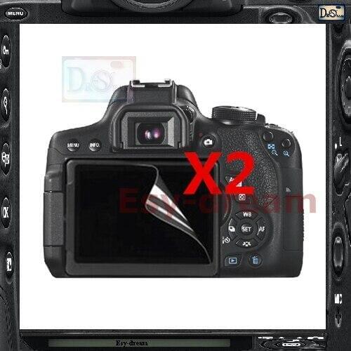 2pcs High Quality LCD Display Screen Film Protector For Canon 750D 760D Rebel T6i T6s Kiss X8i 8000D PB424