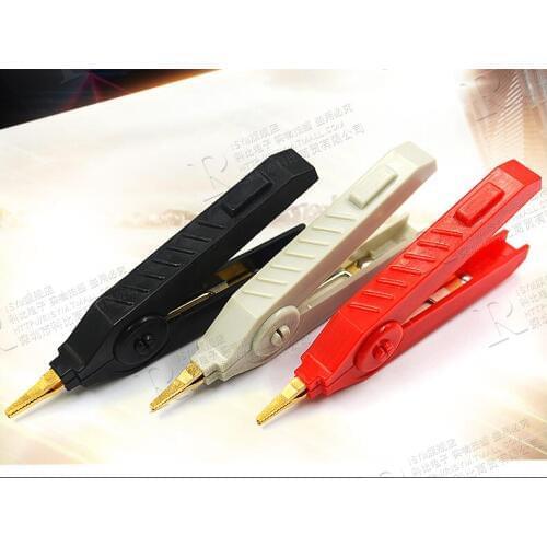 3pcs Alligator clip, pure copper plated, positive and negative pole test clip, LCR clip low resistance flat clip