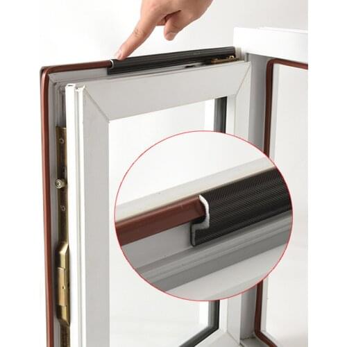 400cm New S type door window sealing strip Self Adhesive tape acoustic sound proof foam Weatherstrip Window Gap filler Hardware