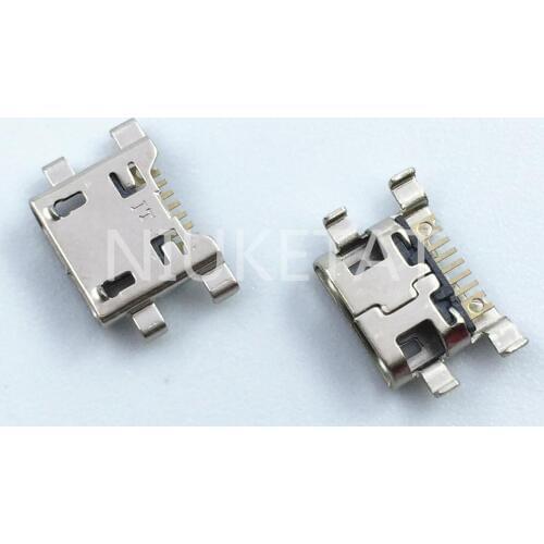 50pcs Micro USB 7Pin Jack Connector socket Data charging port tail plug For LG G4 F500 H815 V10 K10 K420 K428 Mini USB