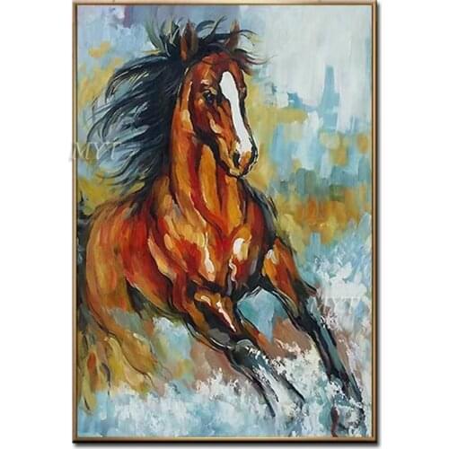Running Horse Abstract Oil Painting Wall Art Home Decor Picture Modern Oil Painting On Canvas 100% Handpainted No Framed