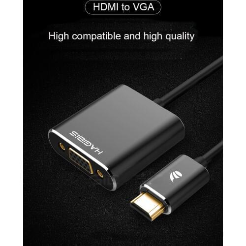 HDMI to VGA Adapter Digital to Analog Video Audio Converter Cable HDMI VGA Connector for Xbox 360 PS4 PC Laptop TV Box