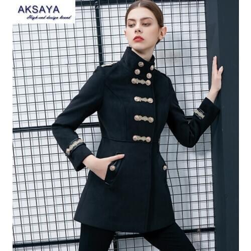 AKSAYA MATI Women's Military Jackets