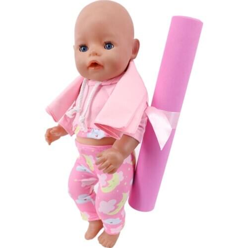 Doll Accessories, Doll Yoga Mats,For 43cm Reborn Baby Dolls And 18-inch American Dolls, The Best Gift For A Generation Of Girls