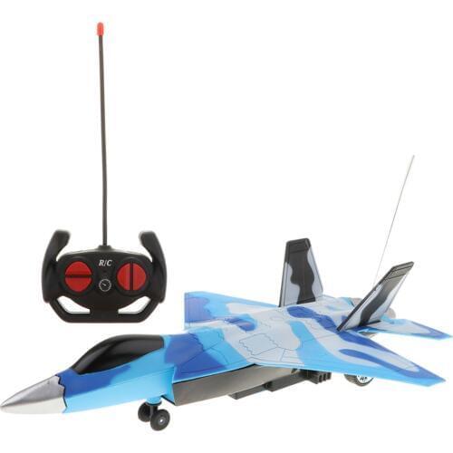 Four-tunnel Remote Controlled Aircraft RC Toy Fighter Plane with Music Light Creative Toy Gifts