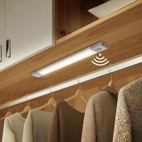 LED Under Cabinet Light PIR Body Sensor Switch Cabinet Lights for Kitchen 4W/7W Sensor Lamp Bedroom Wardrobe Night Lights