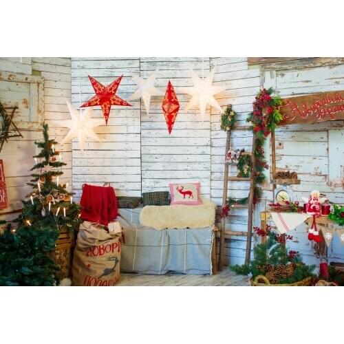 Photography Backdrops Christmas Xmas Interiors Decor Children Baby Studio Photo Background Photocall Backdrops PropsW4702