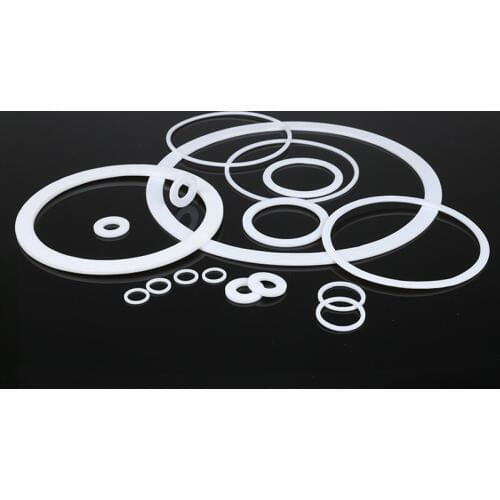 ID 4.6 4.7 4.8 5 5.1 5.2 5.3 5.5 5.6 6 mm 100pcs PTFE Shim Flat Washers Spacer Heat-resistant Ring Gasket White