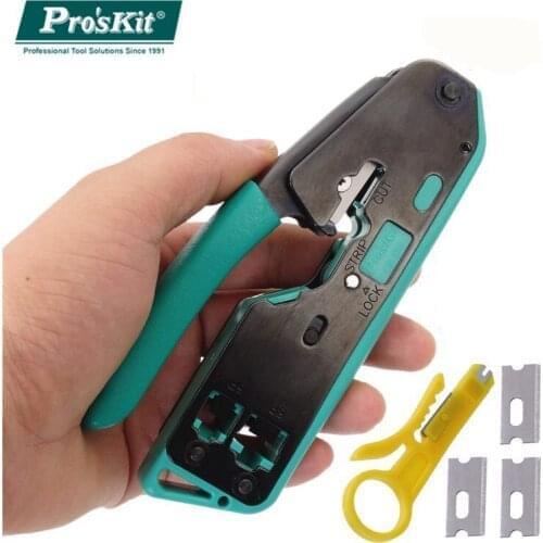 [100% New] Proskit CP-333 RJ45 Crimping Tool Ethernet Network LAN Cable Crimper Cutter Stripper Plier 8P RJ45 and 6P RJ12 RJ11