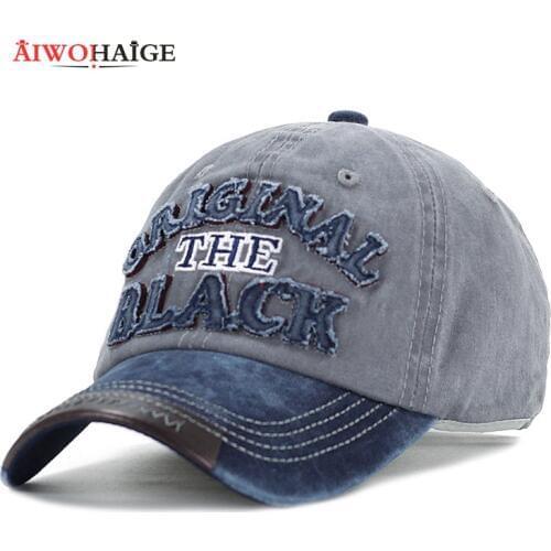 Hats For Men Snapback Caps Casquette Washed Bone Women Brand Hot for Gorras Retro Baseball Caps Casquette Men Hat Letter Black