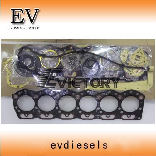 6DR5 full cylinder head gasket kit for Mitsubishi forklift engine repair 6DR5