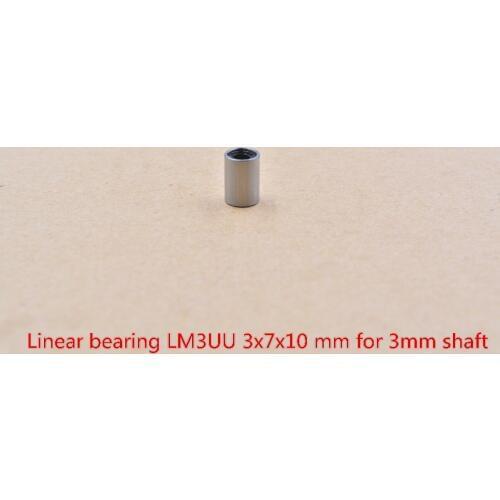 LM3UU 3mmx7mmx10mm linear ball bearing bush bushing for rod round shaft 1pcs