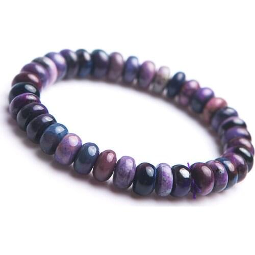 Natural Purple Sugilite Gems Stone Crystal Marquise Bead Stretch Finess Bracelets For Women Lady AAAAAA