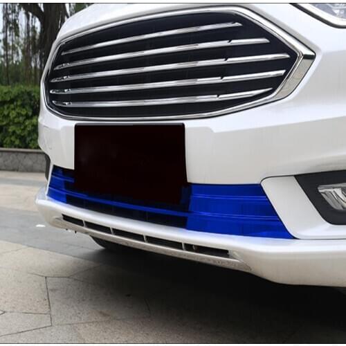 Stainless steel Front Bottom Grill Grille Cover Trim Moldings 2pcs For ford Mondeo Fusion 2017 2018 2019