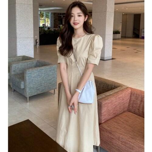 2021 New Summer Shirt Dress Evening Female Vintage Dress Party Oversize Short Sleeve Beach Women Dresses Robe Vestido Prom