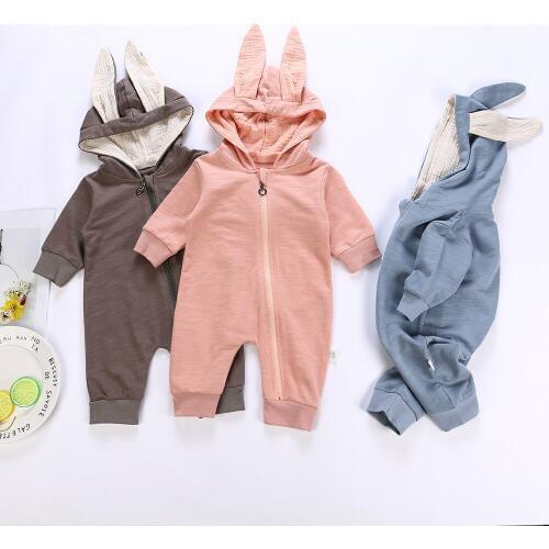 Baby boy clothes cotton baby girl clothing sets Rabbit ears cartoon Outfits Suit Kids Baby Girls Set Infant Clothing