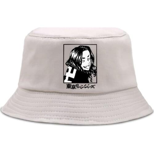 Anime Tokyo Revengers Summer hat Women Men Panama Bucket Cap The Design Flat Visor Japanese Harajuku Bucket Hat Fisherman Hat