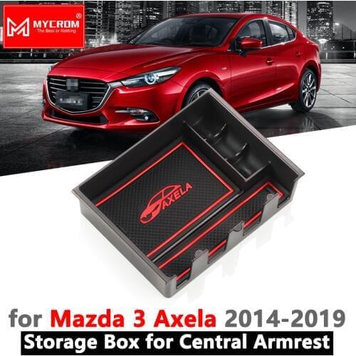 Armrest Box Storage for Mazda 3 2014 2015 2016 2017 2018 2019 BM BN Mazda3 Axela Sedan Hatchback Car Organizer Accessories
