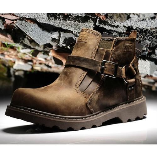 Casual Motorcycle Genuine Leather Boots, Touring boots ,street bike shoes size 35-44 Cowboy British Style