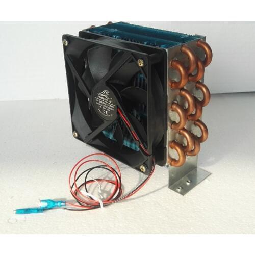 PURSWAVE CP4x6x120 Mini Fin space copper tube condenser heat exchanger with 12V24V220V fan 120*120*50mm 600W nominal capacity