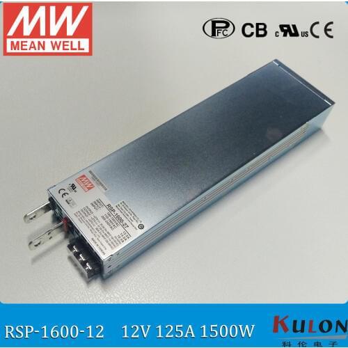 MEAN WELL RSP-1600 Ajustable Parallel Switching Power Supply PFC SMPS 220V To 12V AC DC Transformer 1600W 36V 24V 48V Led Strip