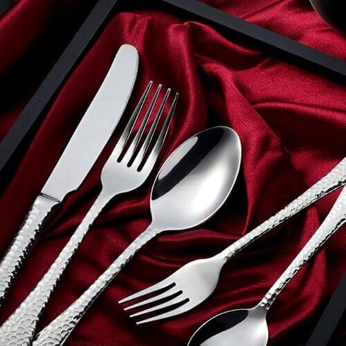 Stainless Cutlery Flatware Set Luxury Modern Tableware Utensils Spoon Fork Knife Set for Home Restaurant