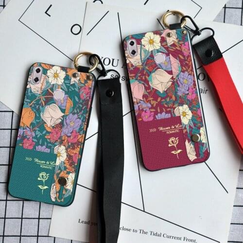 Luxury 3D Flower Case For Asus Zenfone Max Pro M2 ZB631KL ZB633KL Neck Lanyard Silicone Cover For Asus 5Z ZE620KL ZS620KL