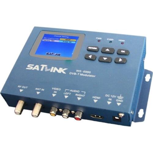 Satlink WS-6990 1 Route DVB-T Modulator/ AV/ HDMI Satellite Finder Meter ws6990
