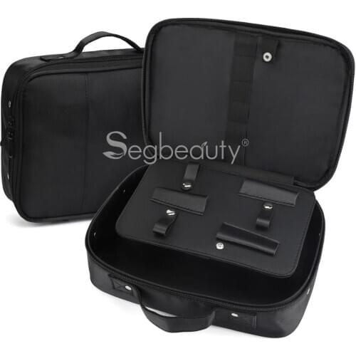 Segbeauty Barber Clipper Bag Hair Styling Canvas Travel Case Hair Cutting Thinning Grooming Storage Organizer for Salon Supplies