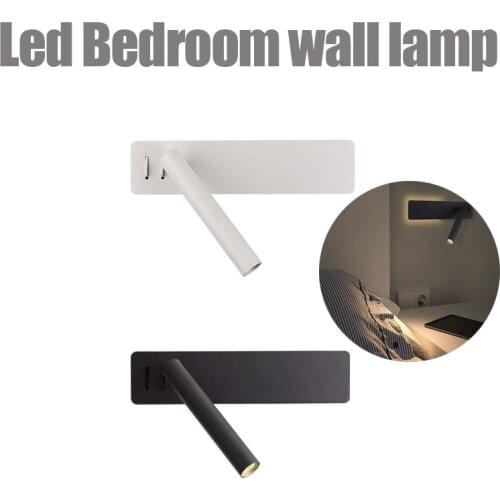 Led Bedroom Wall Lamp Living Room Bedside Bathroom Loft Balcony Staircase Reading Light Home Decoration Modern Indoor Lighting