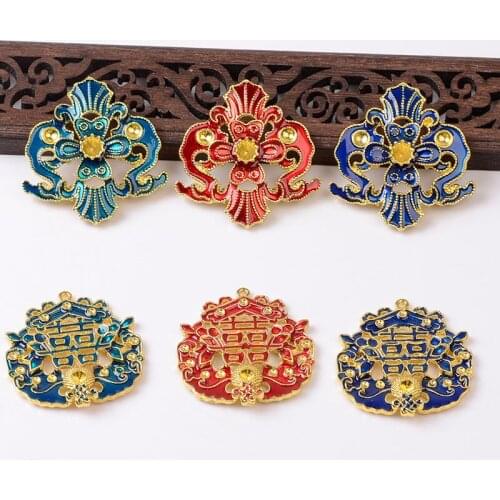 10 Pieces Chinese Style Bridal Hair Accessories Connector Decorative Hairwear DIY Jewelry Making