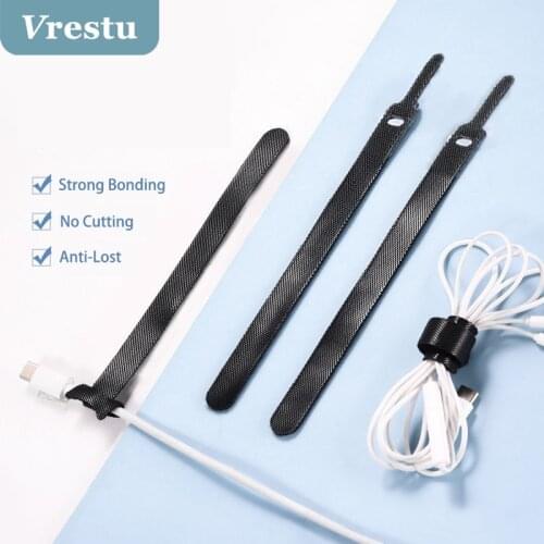 Cable Organizer Wire Winder Cable Holder Tie for Mouse Earphone Cord AUX USB Cable Management Wire Cabo Protector Clip Velcros