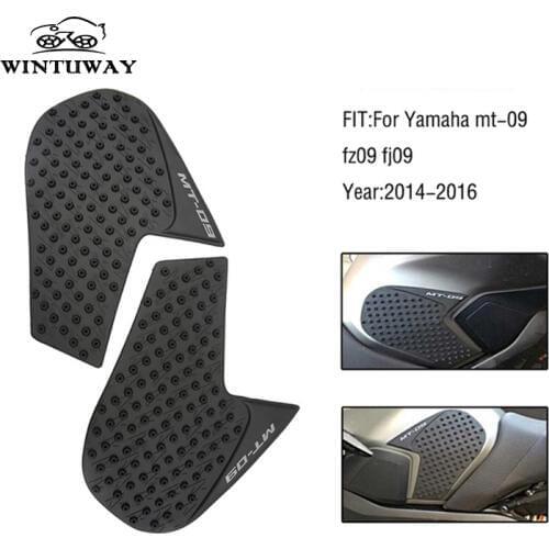 WINTUWAY For Yamaha MT-09 FZ09 2014 2015 2016 Motorcycle Gas Oil Tank Pad Protector Decal Sticker Motorcycle accessories
