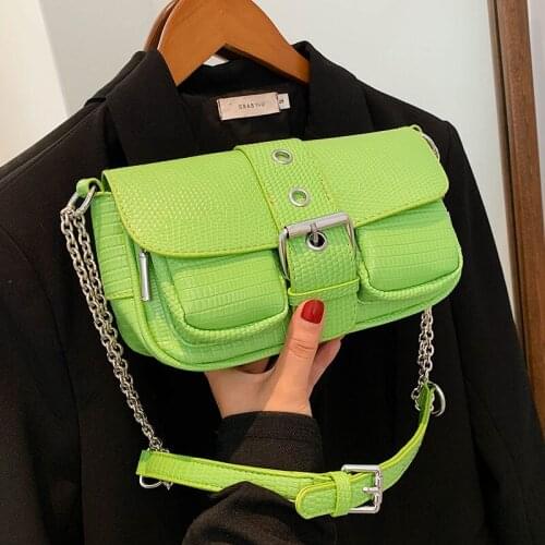 Lizard pattern Square Underarm bag 2021 New High-quality PU Leather Womens Designer Handbag Luxury brand Shoulder Messenger Bag