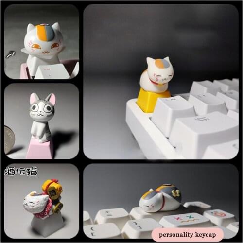 1pc cat teacher keycap cheese cat personality keycap mechanical keyboard backspace key