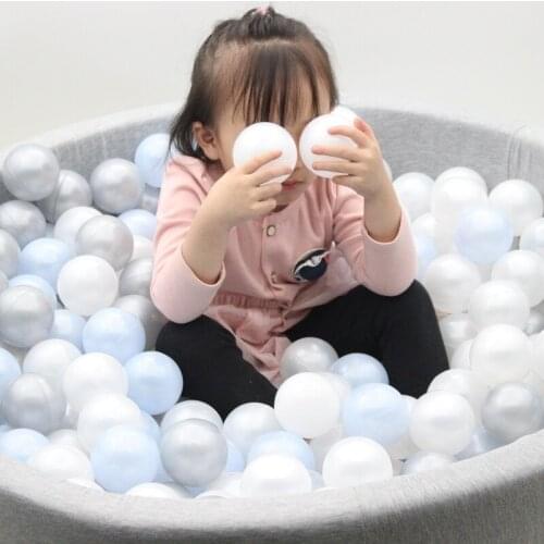 100pcs Baby Can bite Colorful Plastic Balls Water Pool Ocean Wave Ball Toys For Kids Play In Ball Pools Tent Crawling Fence Game