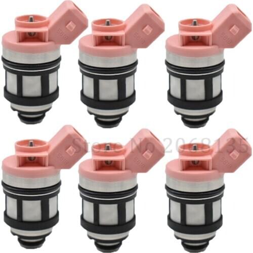 6pcs 16600-88G10 JS20-1 fuel injectors For Nissan D21 Pathfinder Quest 3.0L V6 2.4L