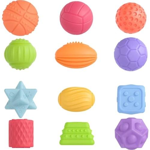 6 Packs Easter Egg Sensory Balls for Baby Massage Stress Relief, Textured Multi Ball Gift Sets ,Water Bath Toy for Kids