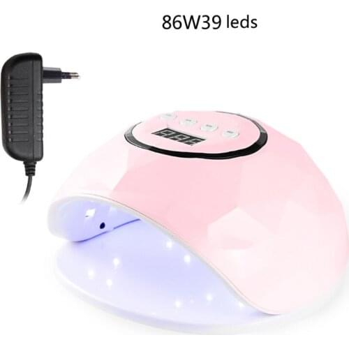 86W UV 39 LED Lamp Nail Dryer Auto Sensor Cabine LCD Display Gel Polish Curing 4 Timer Setting Machine Nail Art Tools EU/US C1FF