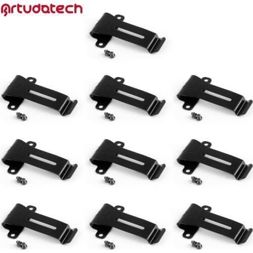 Artudatech 10x Metal Belt Clip For Kenwood TK-208 TK-308 TH-22AT TH-42AT TK 208 308 TH22AT TH42AT Baofeng BF 888S 666s 777S