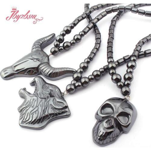 4x5mm Black Column (No Magnetic) Hematite Natural Stone Beads For Tribal Fashion Jewellery Pendant Necklace 20" Free Shipping