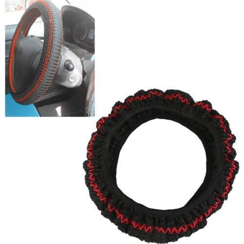 Steering Wheel Cover Ice Silk Breathable Non-Slip Sport Universal For Diameter 38cm / 14.96 inch Auto Car Accessories