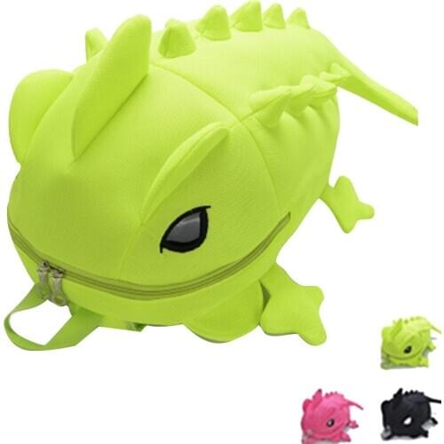 Children Young Man Outdoor School Bag Creative Monster Cartoon Cute Candy Color Dinosaur Outdoor Riding Camping Bag Gift