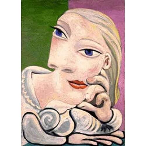 The girls face By Pablo Picasso Diy 5d Diamond Painting Full Rhinestones Mosaic Diamond Embroidery Vintage Home Decor WG1240