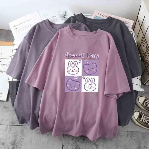Size 6XL 150KG Summer Funny T Shirt Short Sleeve O Neck Lady Tops T Shirt Ladies Womens Cartoon Printed Female Tee