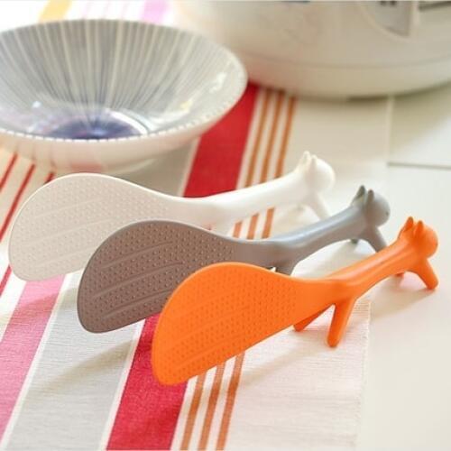 Kitchen Cute Squirrel Non-Stick Rice Spoons Creative Sciuridae Tableware Paddle Meal Scoop Cereal Grains Porridge Ladle